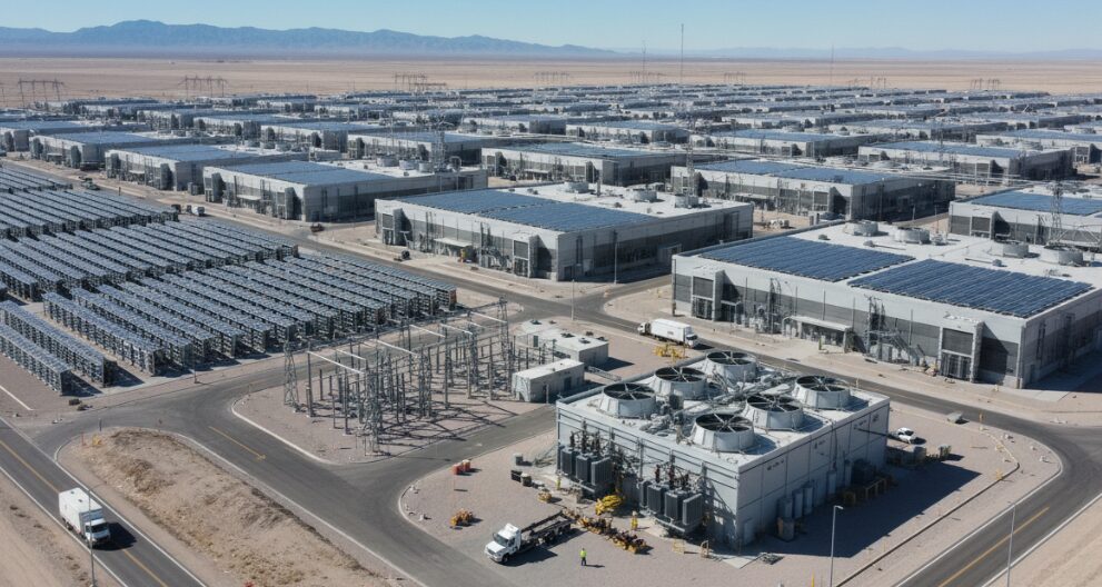 Data center panoramic view